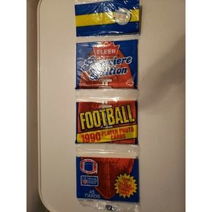 1990 Fleer Football 45 Card Factory Sealed Rack Pack - Premier Edition - Rice
